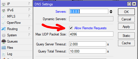 DNS MikroTik